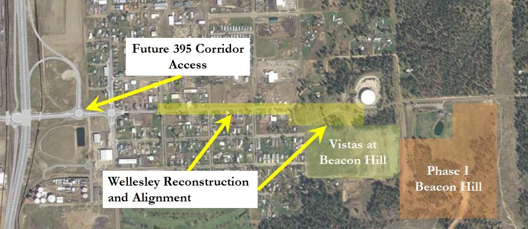 The future has never been brighter for Beacon Hill Spokane.  The new 395 Corridor will provide residents access to Highway 2 and Interstate 90.  