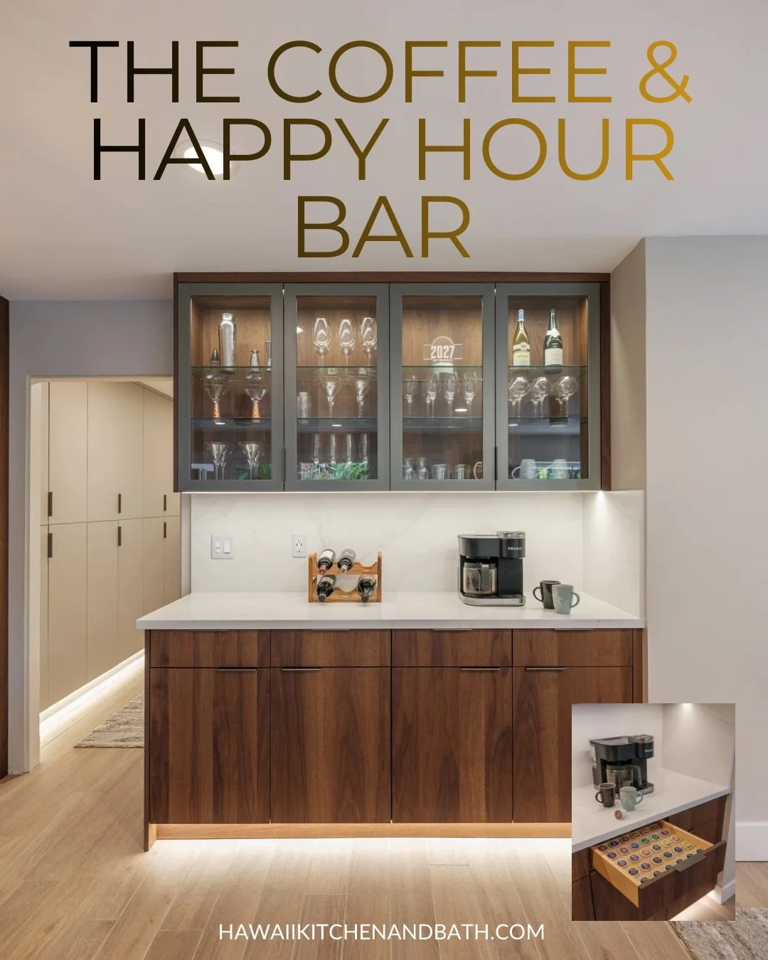 Whether it's a coffee or cocktail bar, juice station, or entertainment hub, designing for multi-functionality is in high demand&hellip;.top requests include glass cabinetry, under-counter refrigerators, and custom storage for coffee pods and bar esse