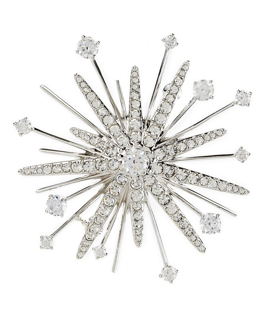 Dillard's Nadri Jolly Cubic Zirconia Starburst Pin