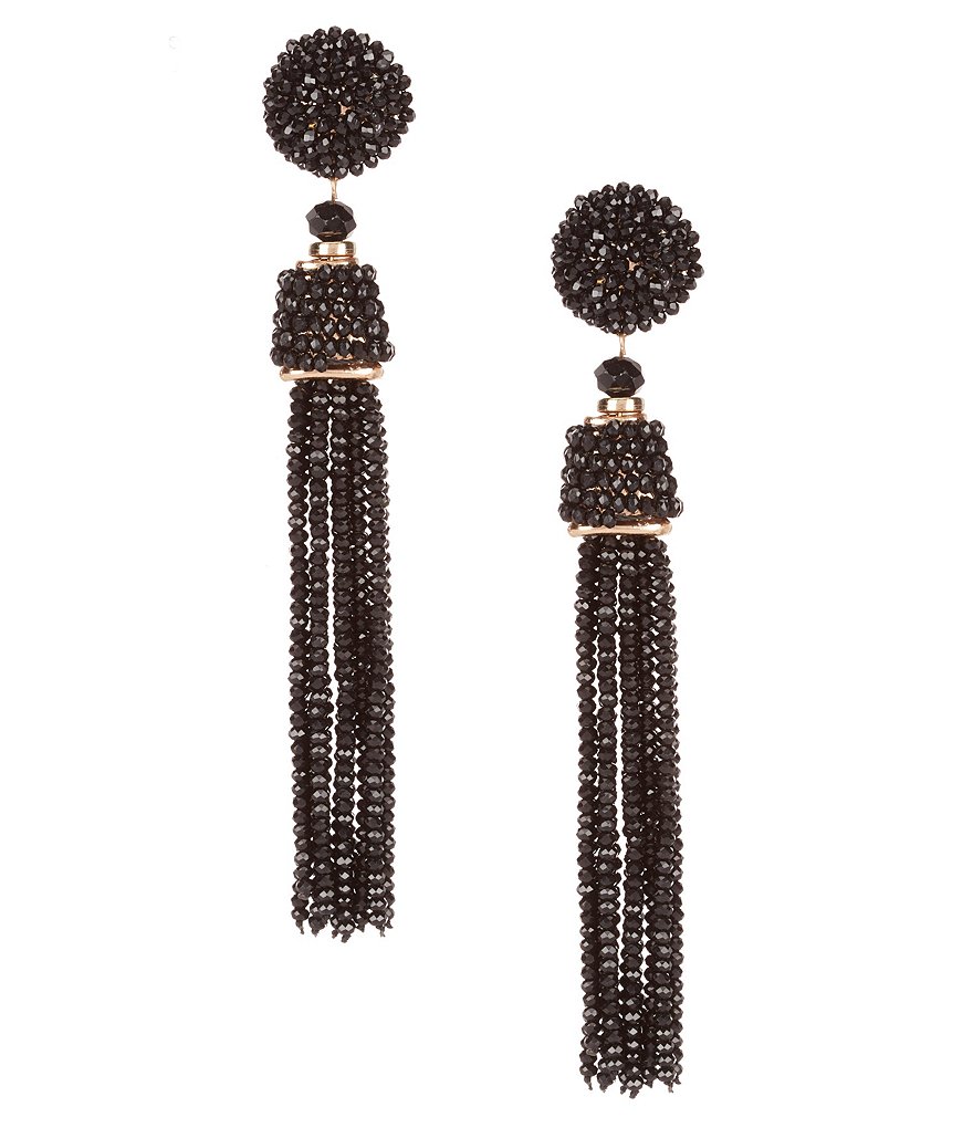 Dillard's Natasha Accessories Tassel Drop Statement Earrings