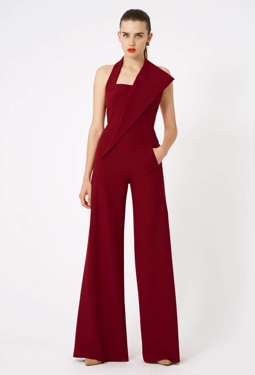 AQ/AQ Heather Halter Neck Jumpsuit