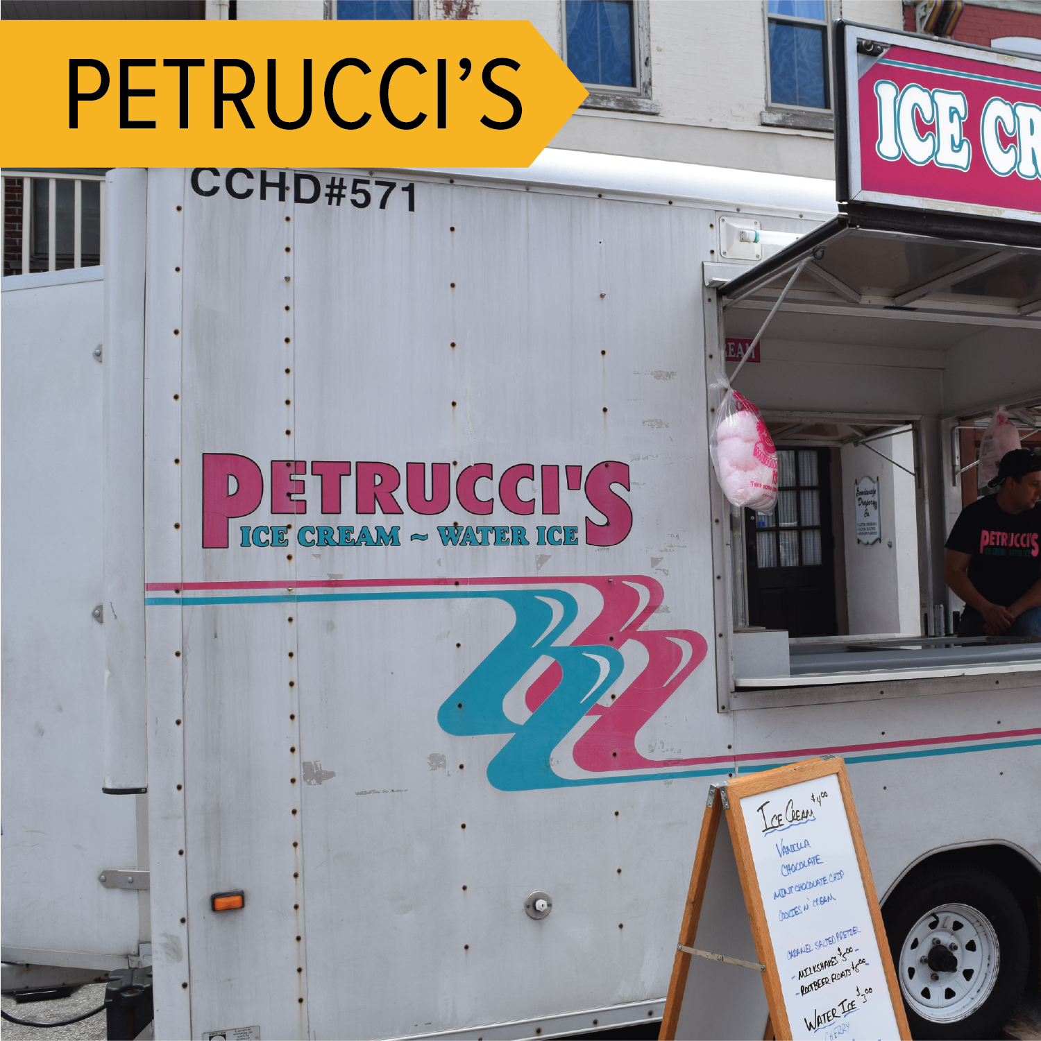 Petrucci’s A local favorite is coming back to the festival! Enjoy Italian water ice and ice cream in all of your favorite flavors!