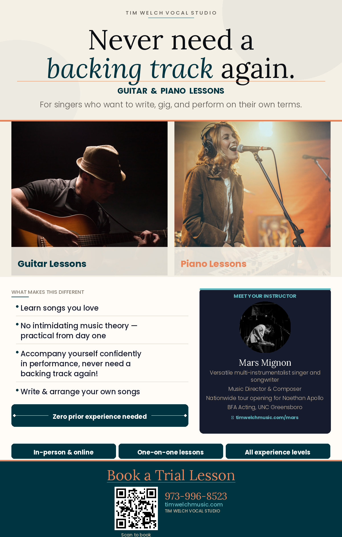 Piano and Guitar Lessons - TRIAL LESSON