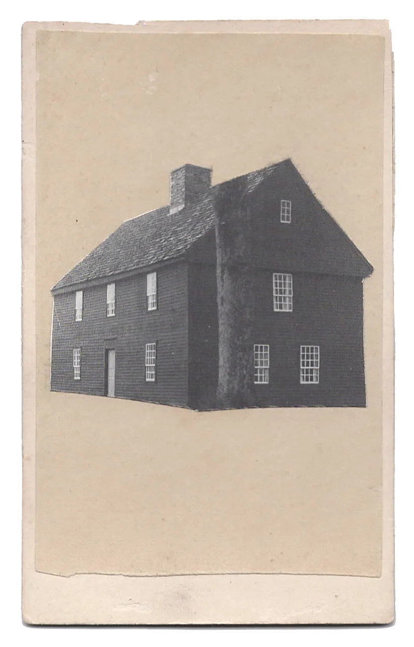 Myopia 5, 2014, Found Photographs & Collage, 4 x 2.5 inches