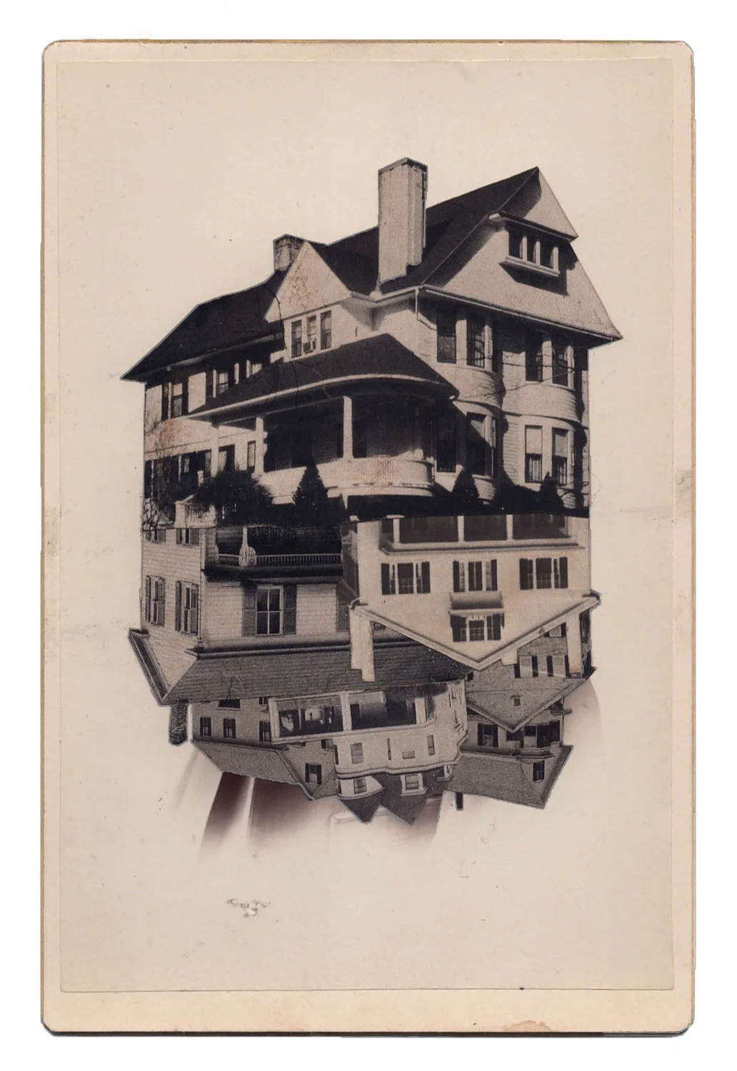 Myopia 10, 2015, Found Photographs & Collage, 6.25 x 4.25 inches