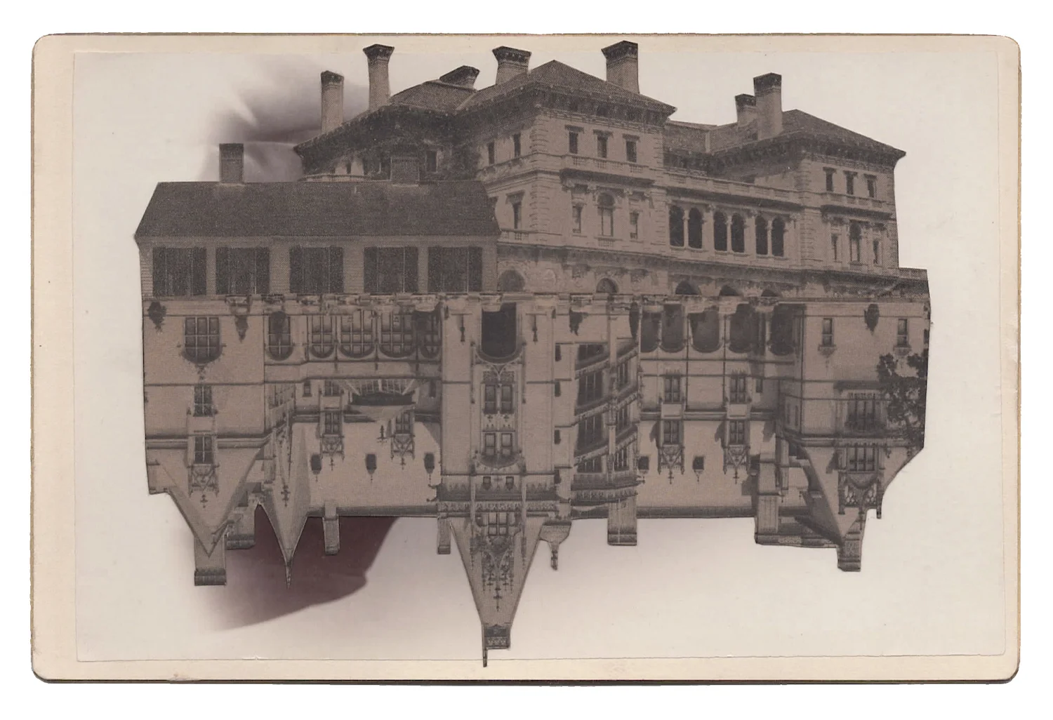 Cornelius Vanderbilt, 2016, Found Photographs & Collage, 4 x 6.5 inches