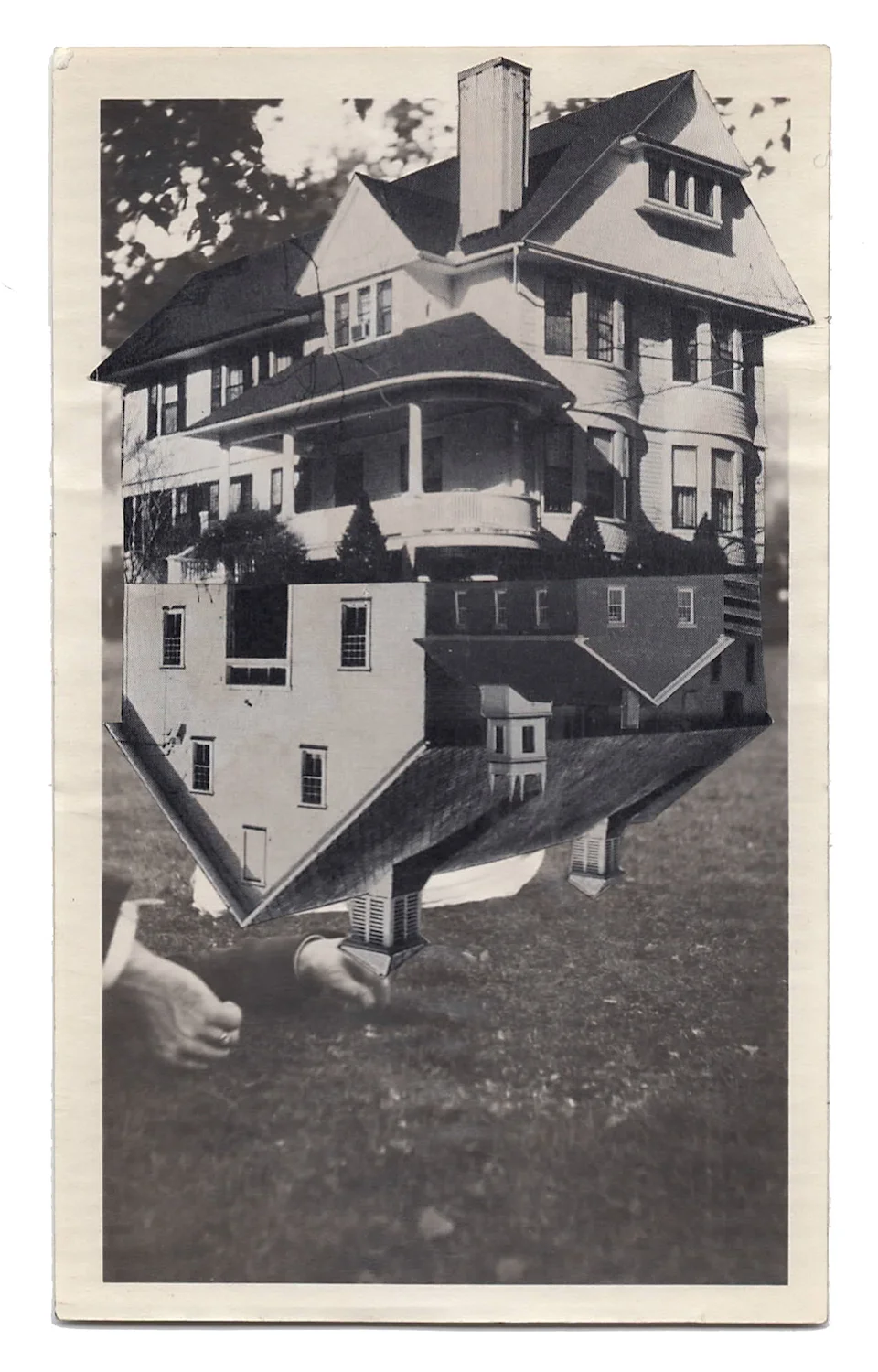 Untitled, 2016, Found Photographs & Collage, 5.75 x 3.5 inches