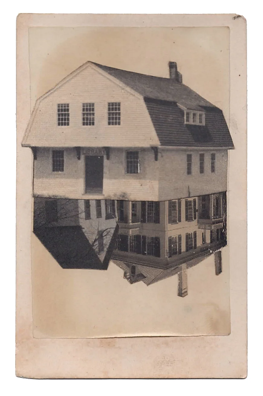 Myopia 11, 2015, Found Photographs & Collage, 4 x 2.5 inches