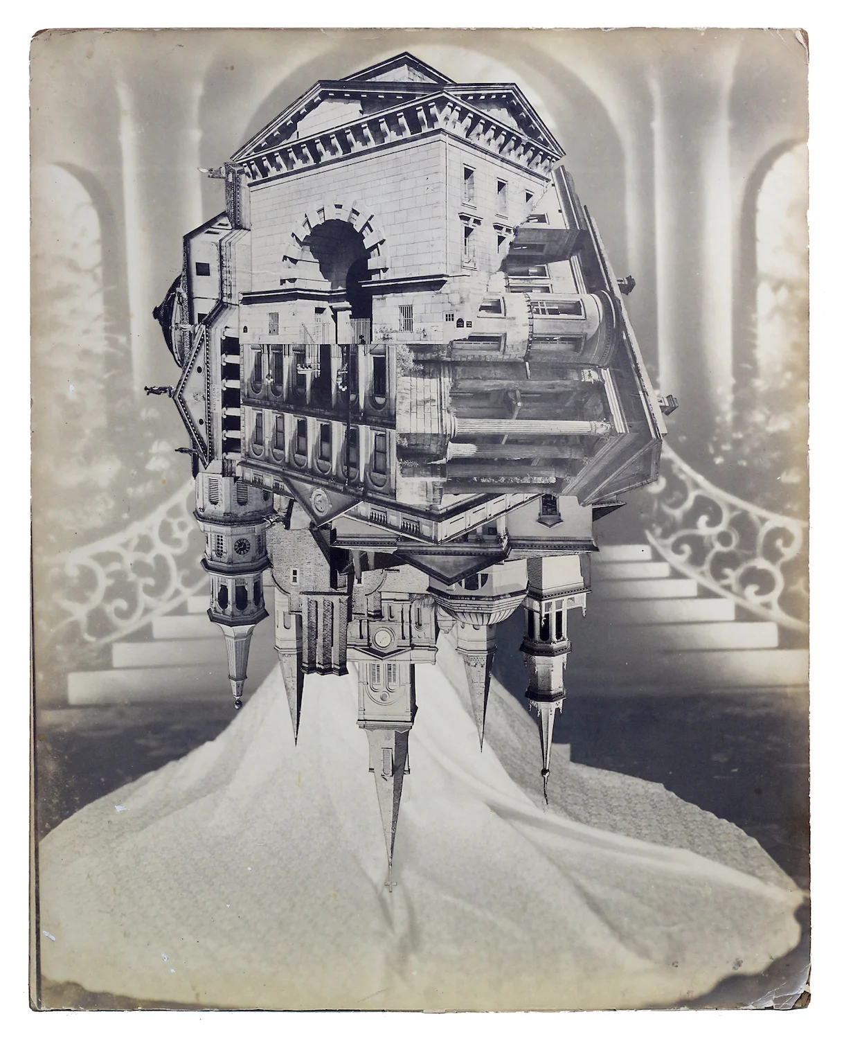 Wedding 15, 2016, Found Photographs, Collage, & Acrylic, 20 x 16 inches