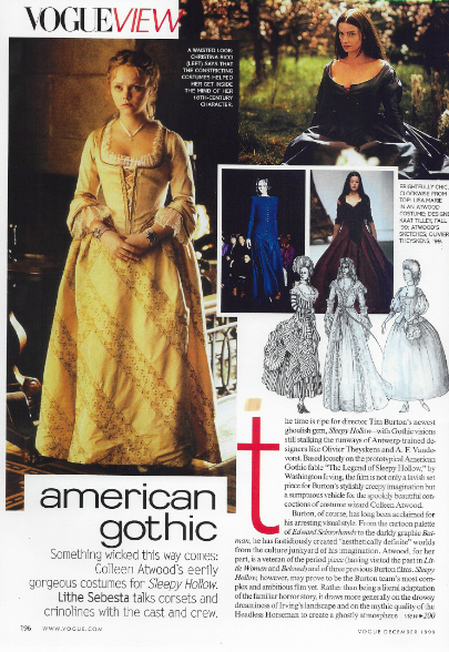 "Vogue" USA: Drawings "Sleepy Hollow"