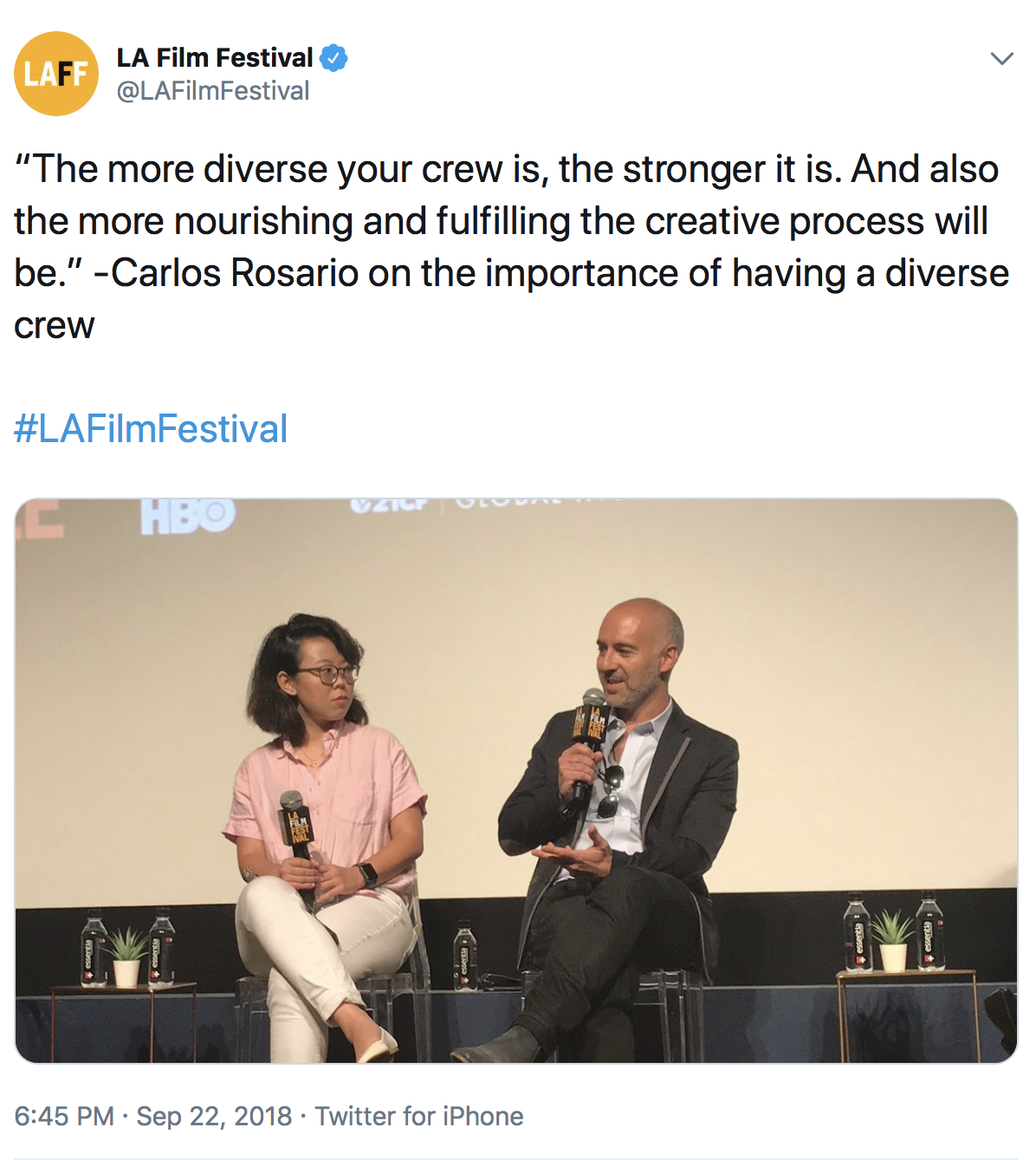 LA Film Festival panel