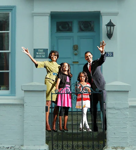 Obama family move into Wivenhoe's white house