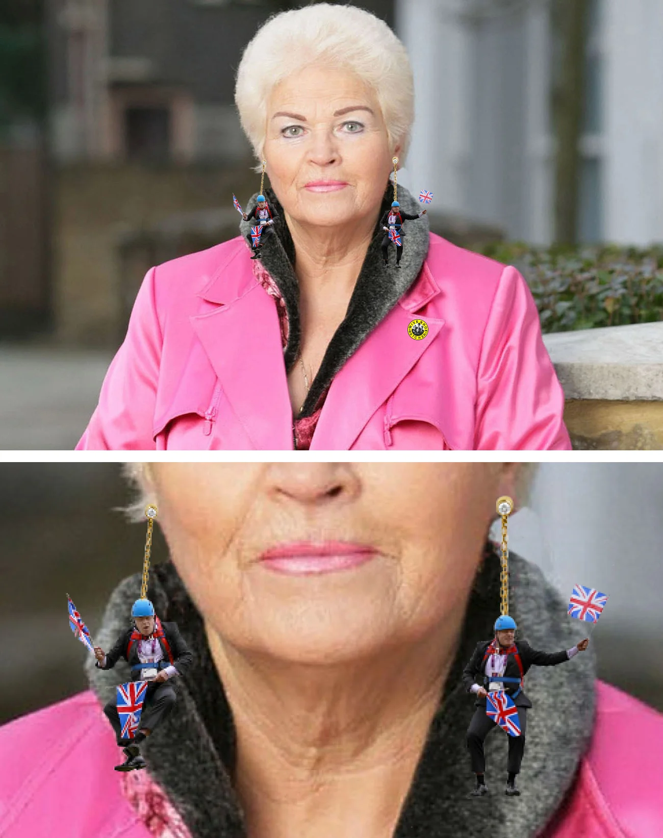 Page 3 stunner Pat 'Howzabout that' Butcher shows her support to Boris Johnson's Brexit stance