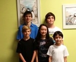 Prize winners: John Ludwig, Kai Tabor, Casey Atwell, Camille Sibbitt, Brandon Sibbitt. (not pictured, Alfonso Gabbedon and Zach Robertson, Ryan Hamley)
