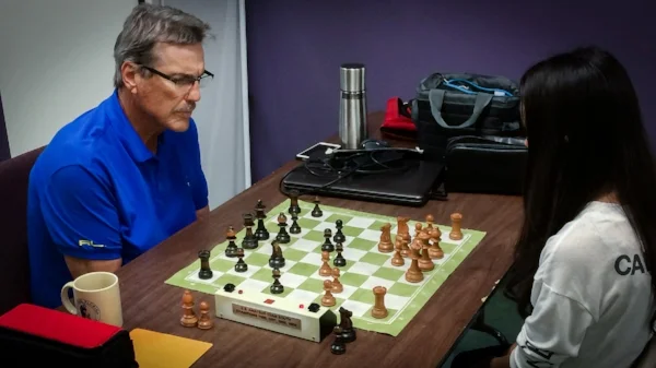 USCF Original Life Master Larry Storch (L)