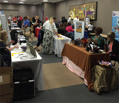 Kimberly Rogers, Jeanne Gossett, and Larry Sweat had a busy day sharing CPSH at the Fort Worth Mayor's Committee on Persons with Disabilities, Disability Conference with participants.