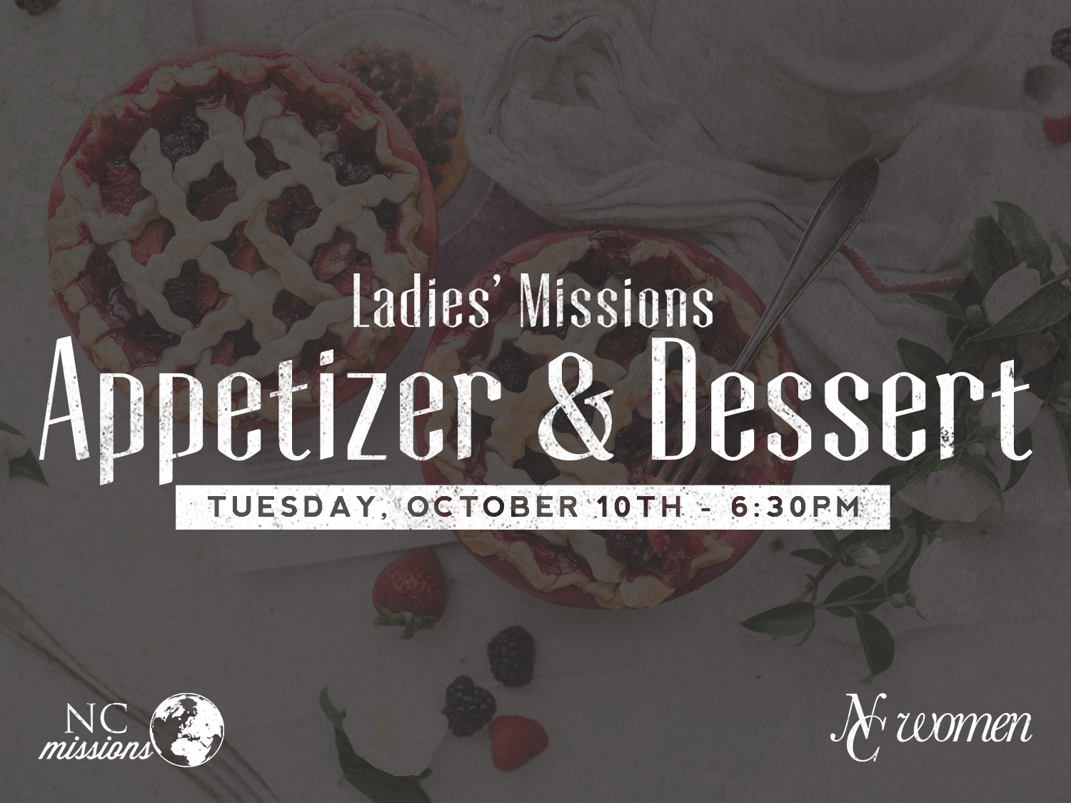 Ladies' Missions Appetizer & Dessert