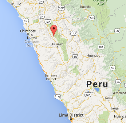 Red pin located at Tumpa, the village where Sophie volunteered in the Peace Corps. It is SE of Trujillo and NE of Lima.