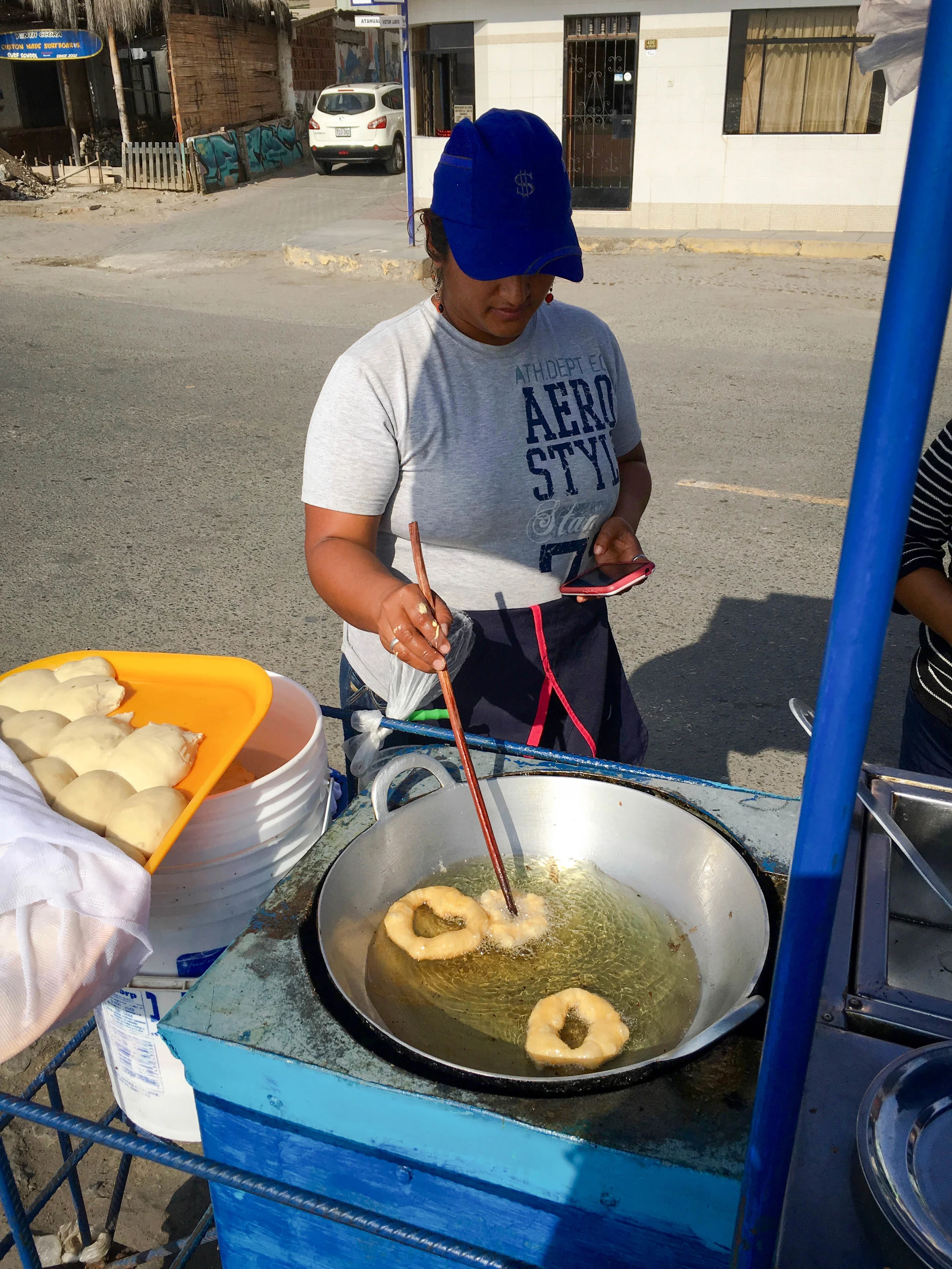 Fried pumpkin dough