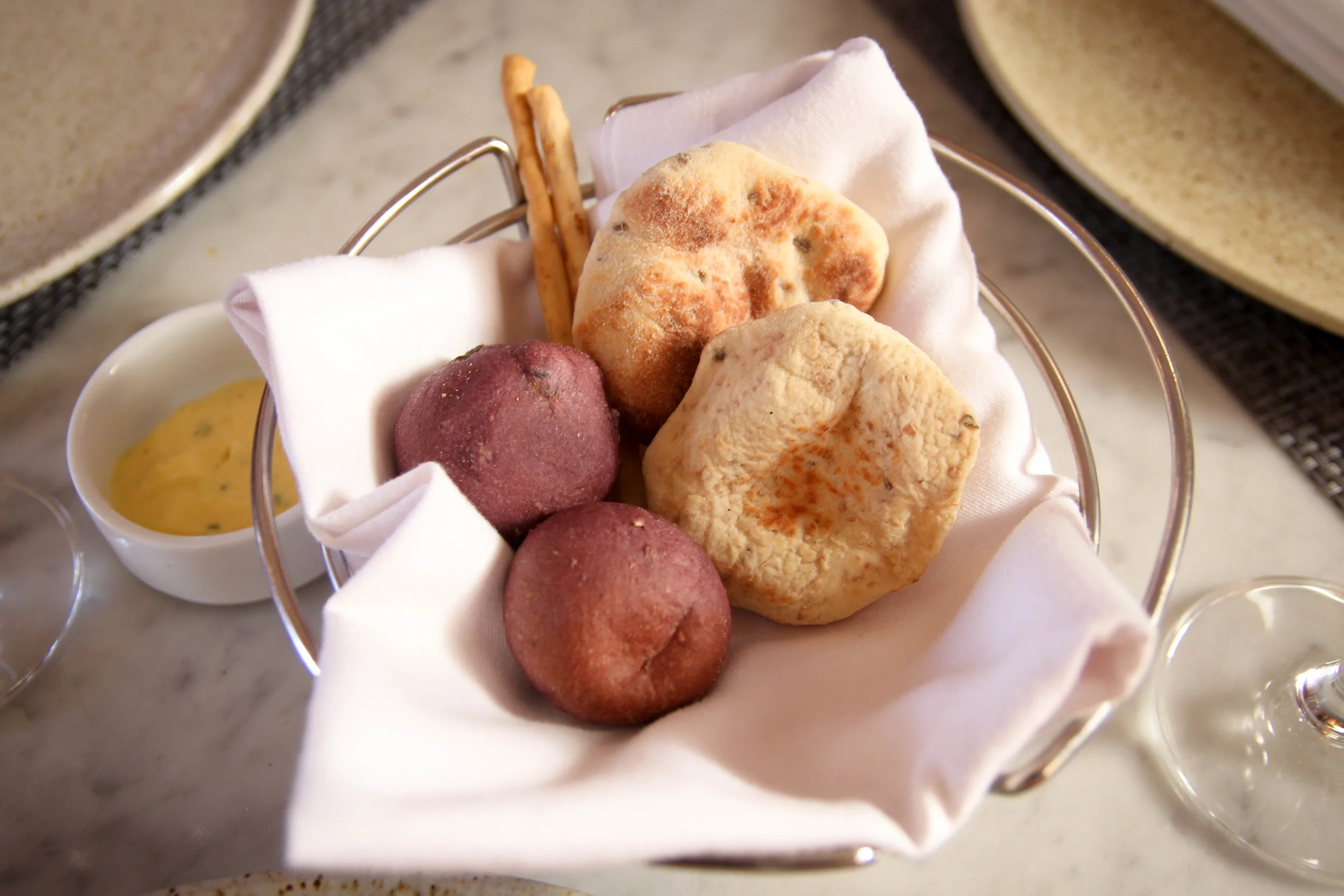 Fancy breads using heirloom grains from Chicha in Arequipa.