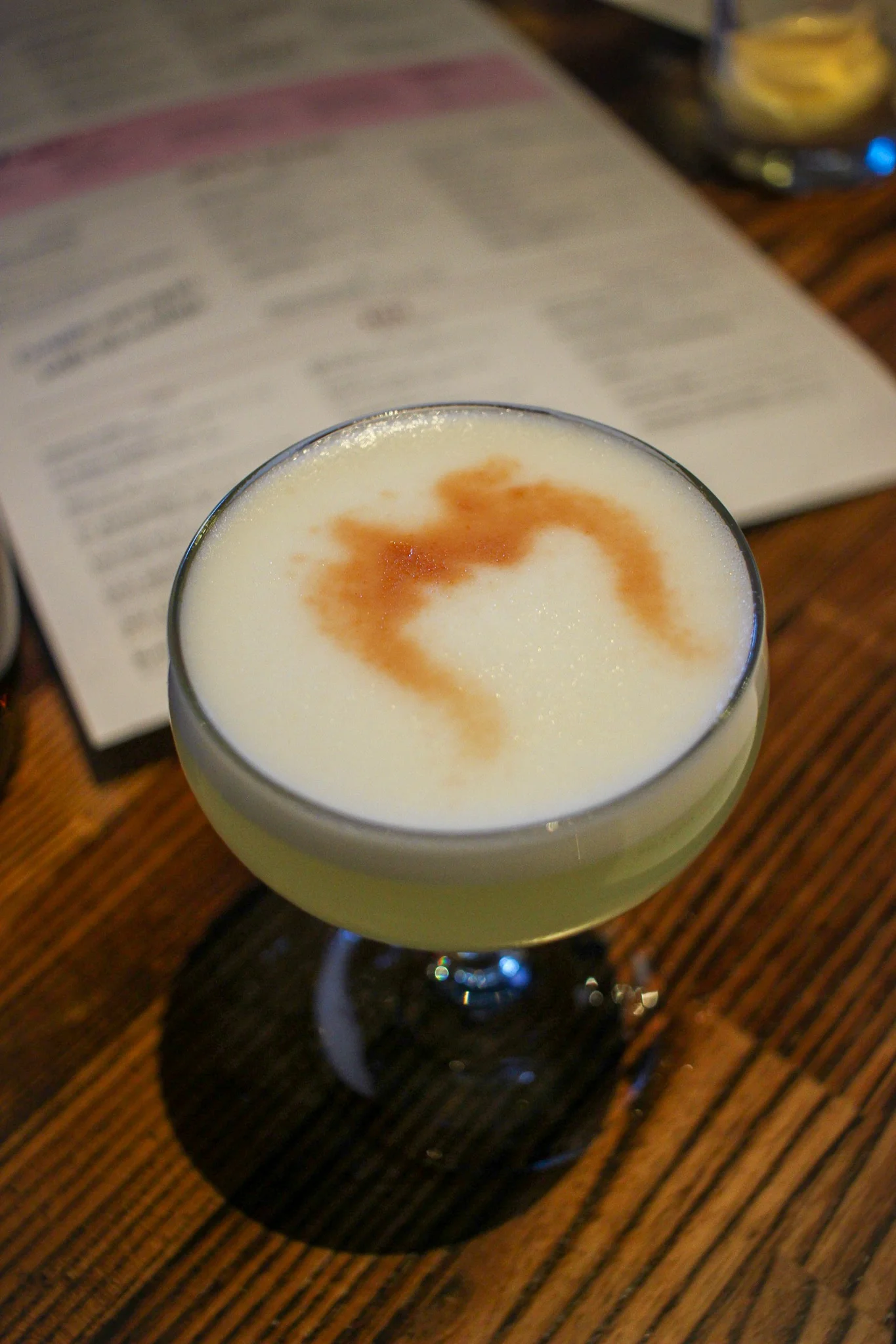 PIsco with egg whites and CBD!