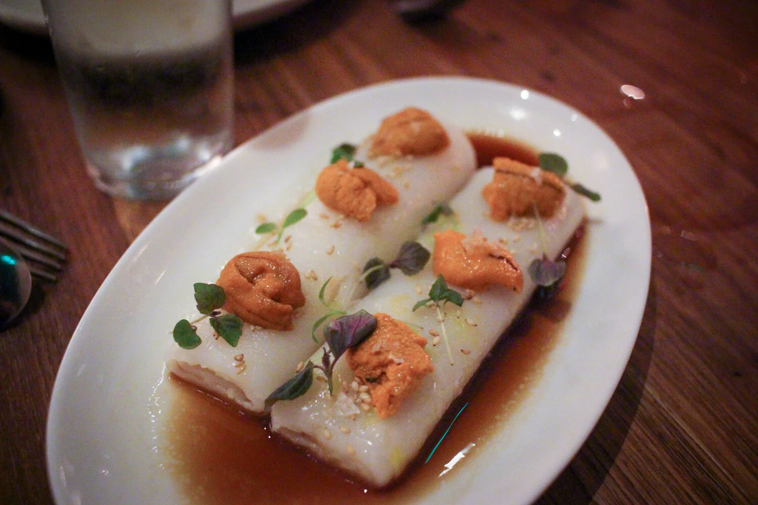 Sea urchin cheong fun