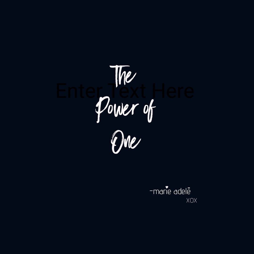 Check out our blog this month on ⁠
 &quot;The Power Of One&quot;⁠
Click on the link below:⁠
http://www.marieadele.co/blog-1/the-power-of-one/18/7/2021-1