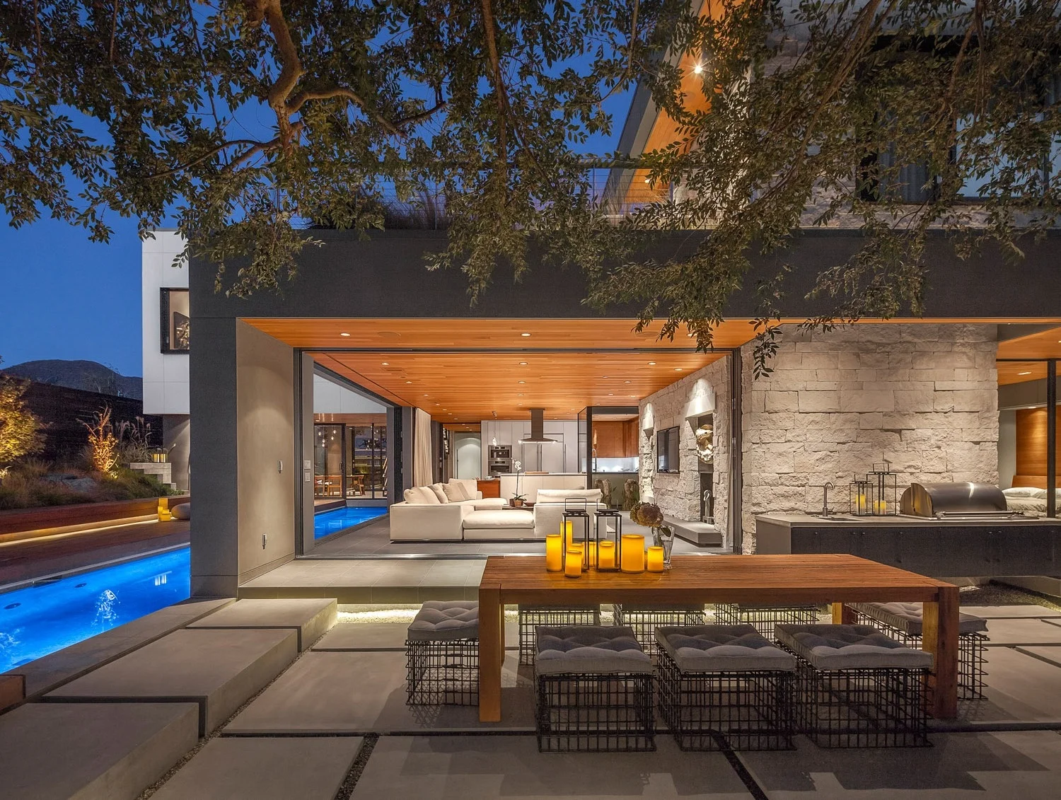 Acacia House modern shangri-la indoor outdoor living experience.