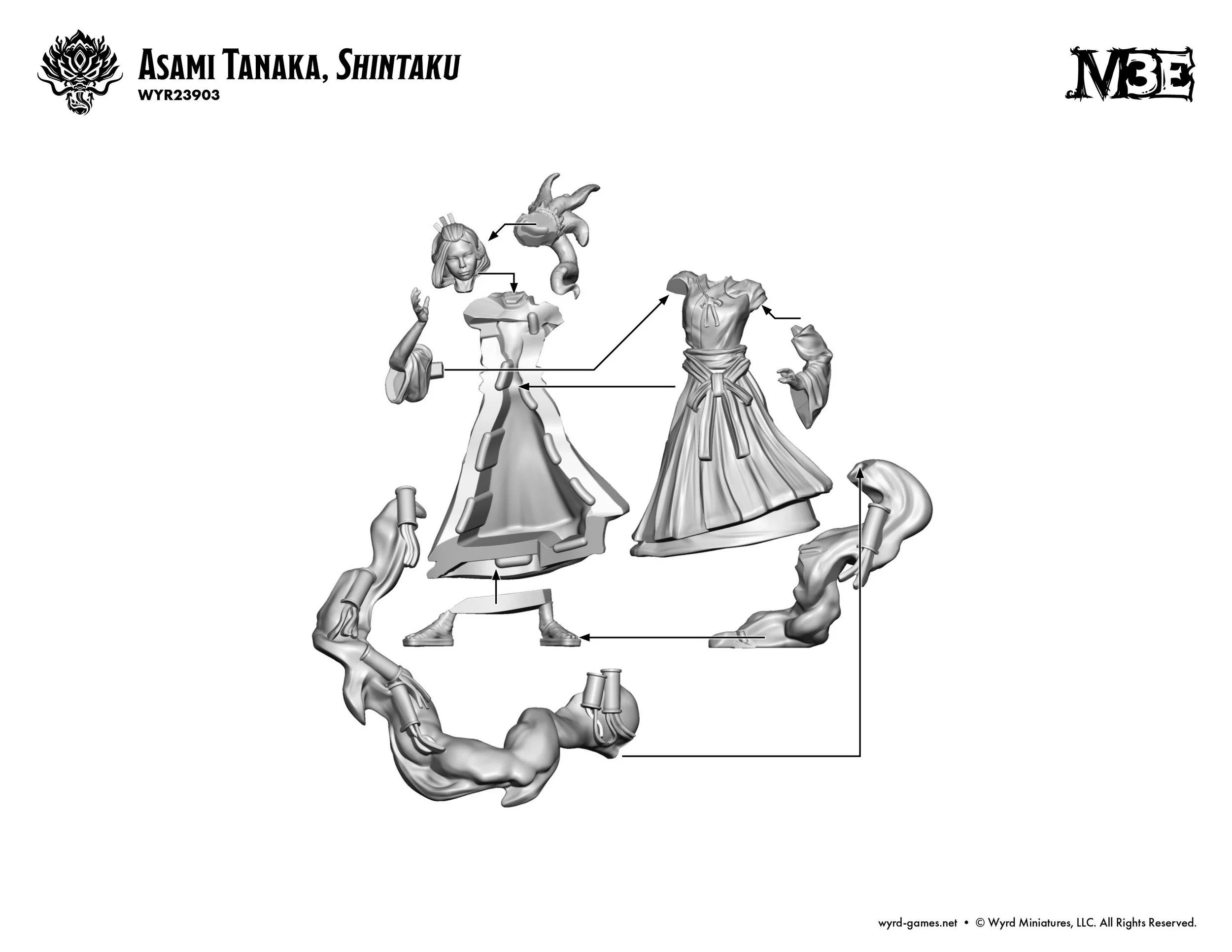 Asami Tanaka — Plastic Build Instructions | Wyrd Games