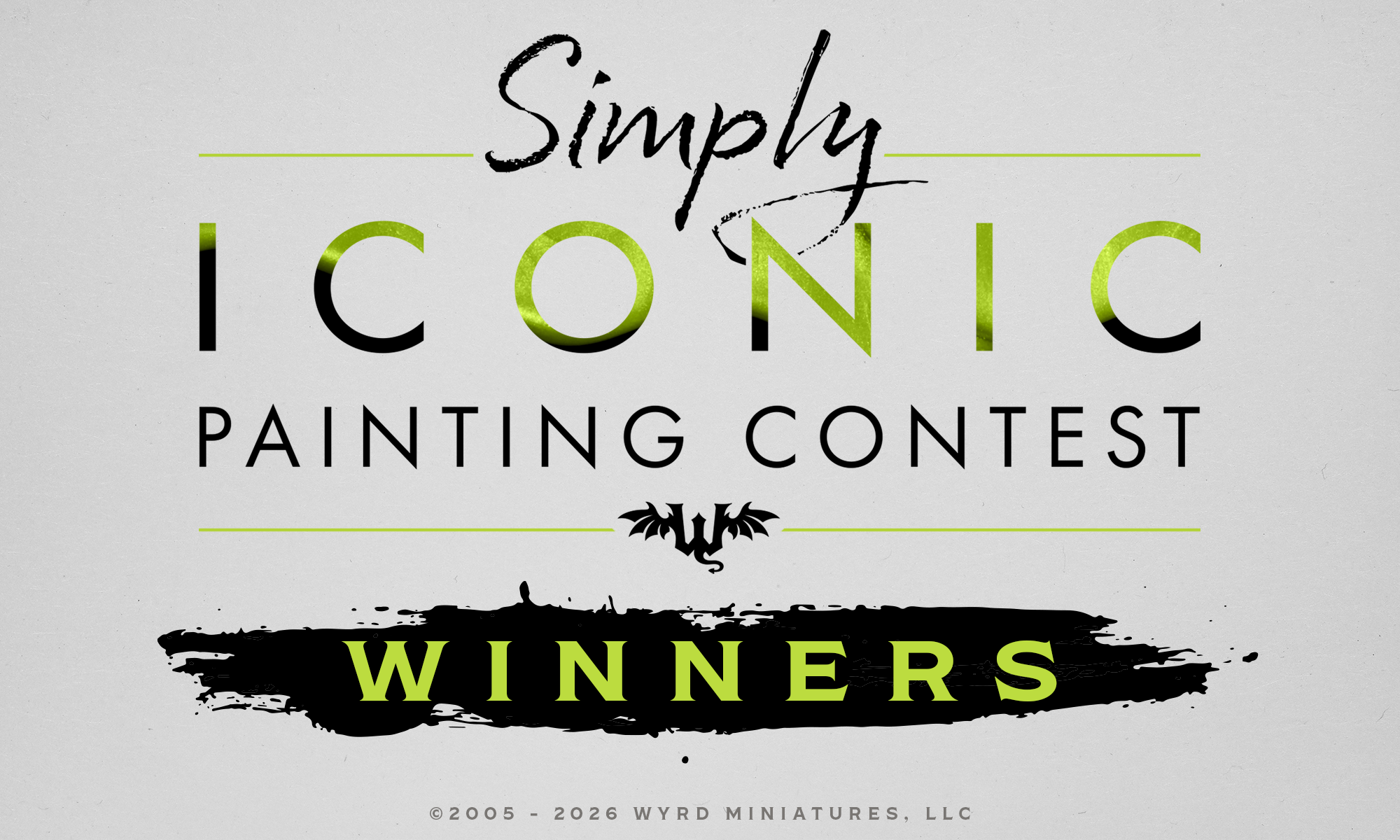 Simply Iconic Contest Winners — Wyrd Games
