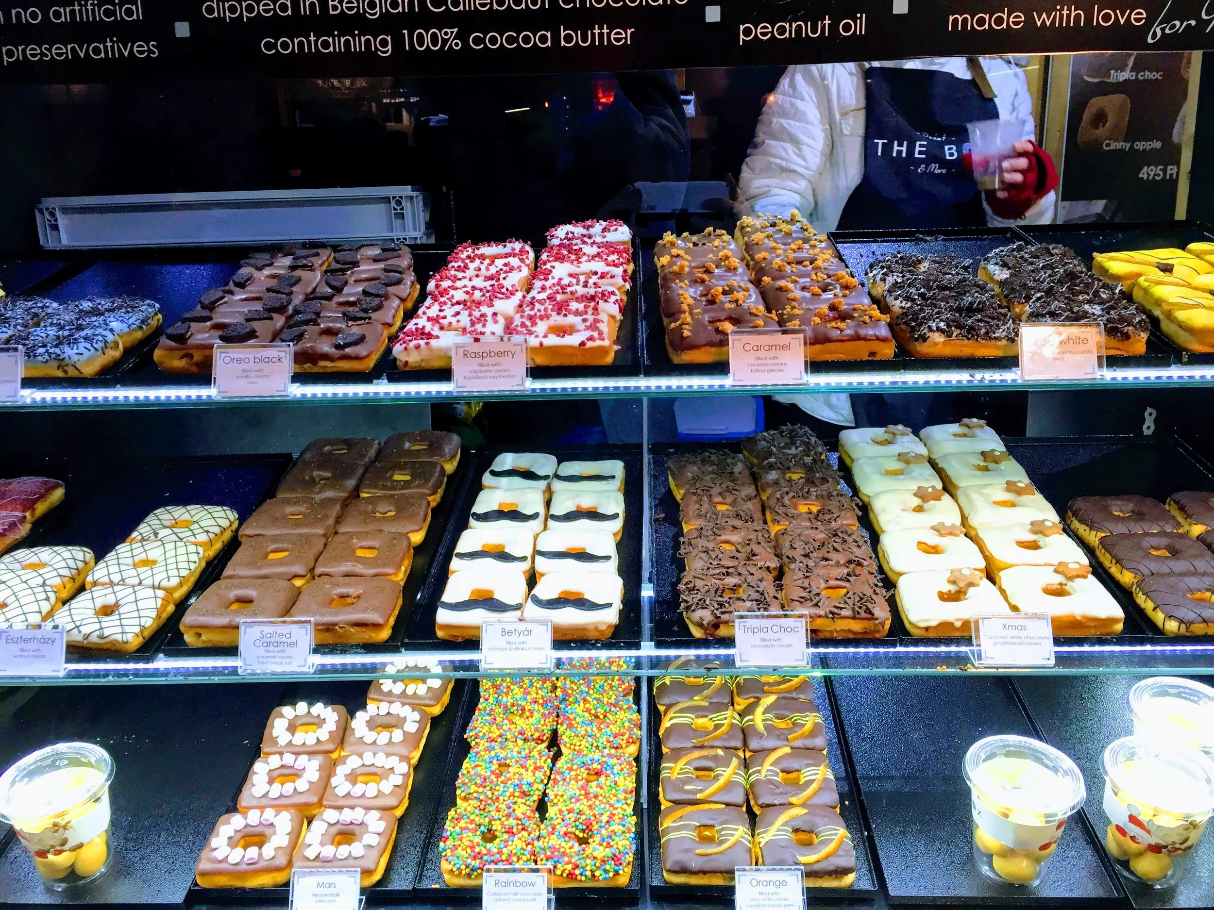 Square donuts! // Budapest, Hungary