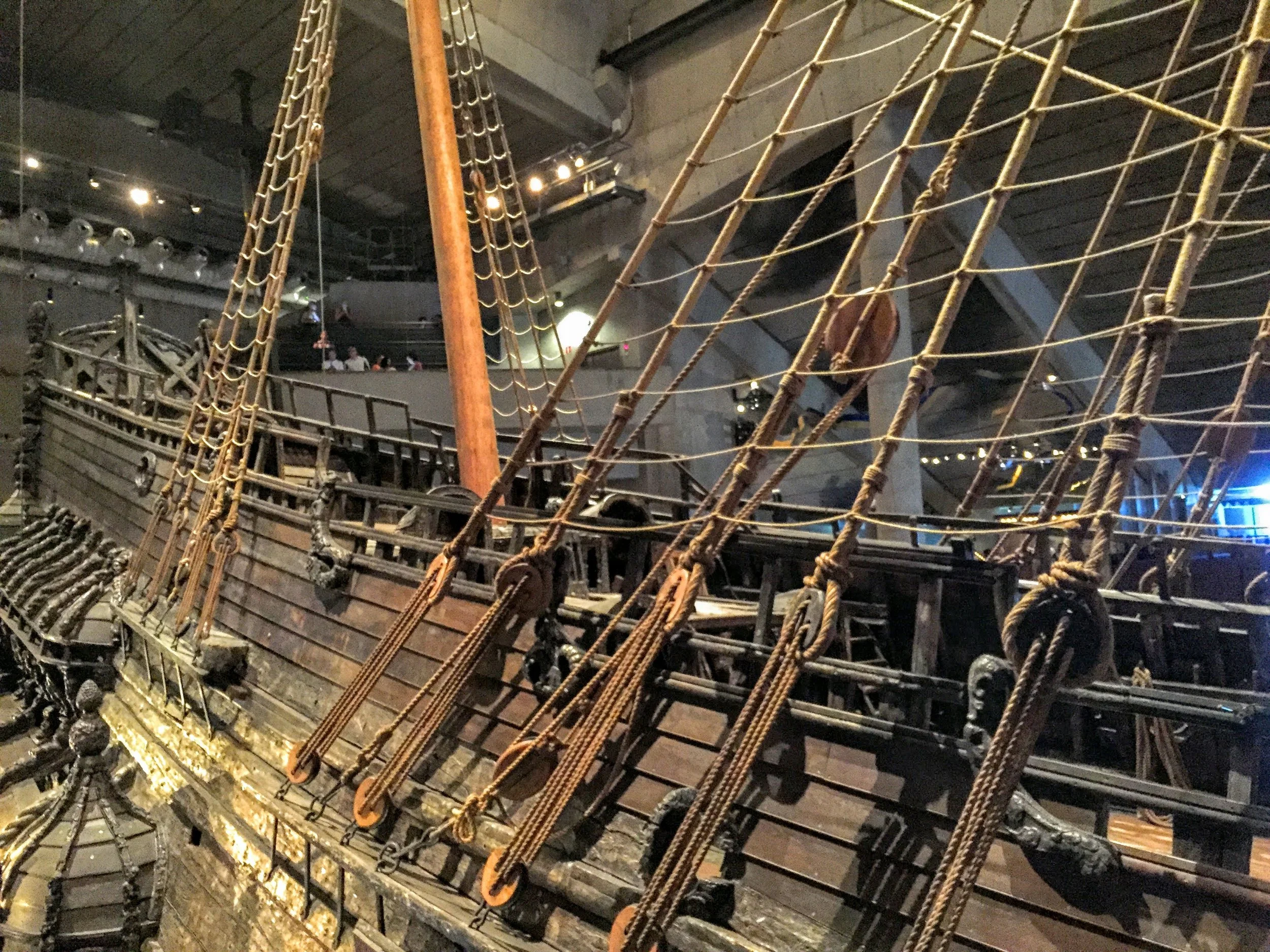 Incredible full-sized ship inside of the Vasa Museum // Stockholm, Sweden