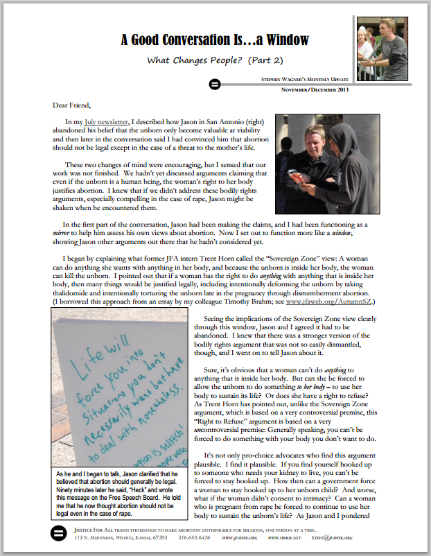 A Good Conversation Is...a Window