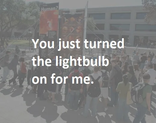 "You just turned on the lightbulb for me. I realized we've been talking about the woman, but there is a child involved in this, too." - Jenny, a UCLA student (June 2015). This quote was featured on JFA's home page in September 2015. Read the rest of the story here.