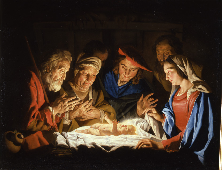 Adorazione dei pastori (The Adoration of the Shepherds) by Mattias Stomer (17th Century) Photo Credit: Palazzo Madama