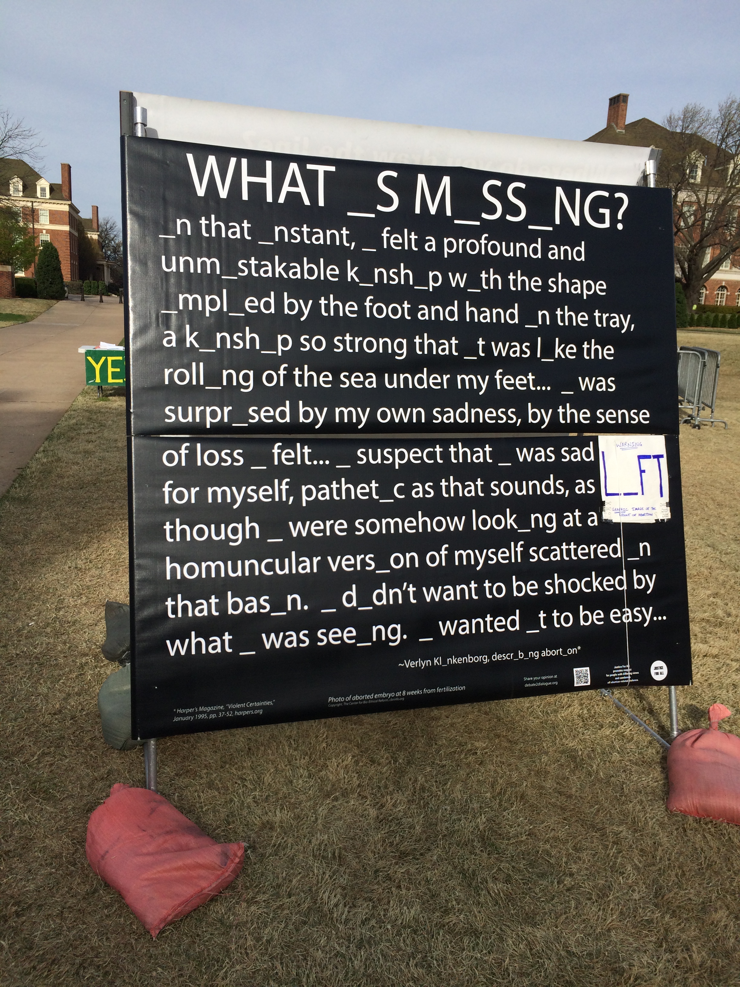 "What _s M_ss_ng?" at Oklahoma State University, March 2016