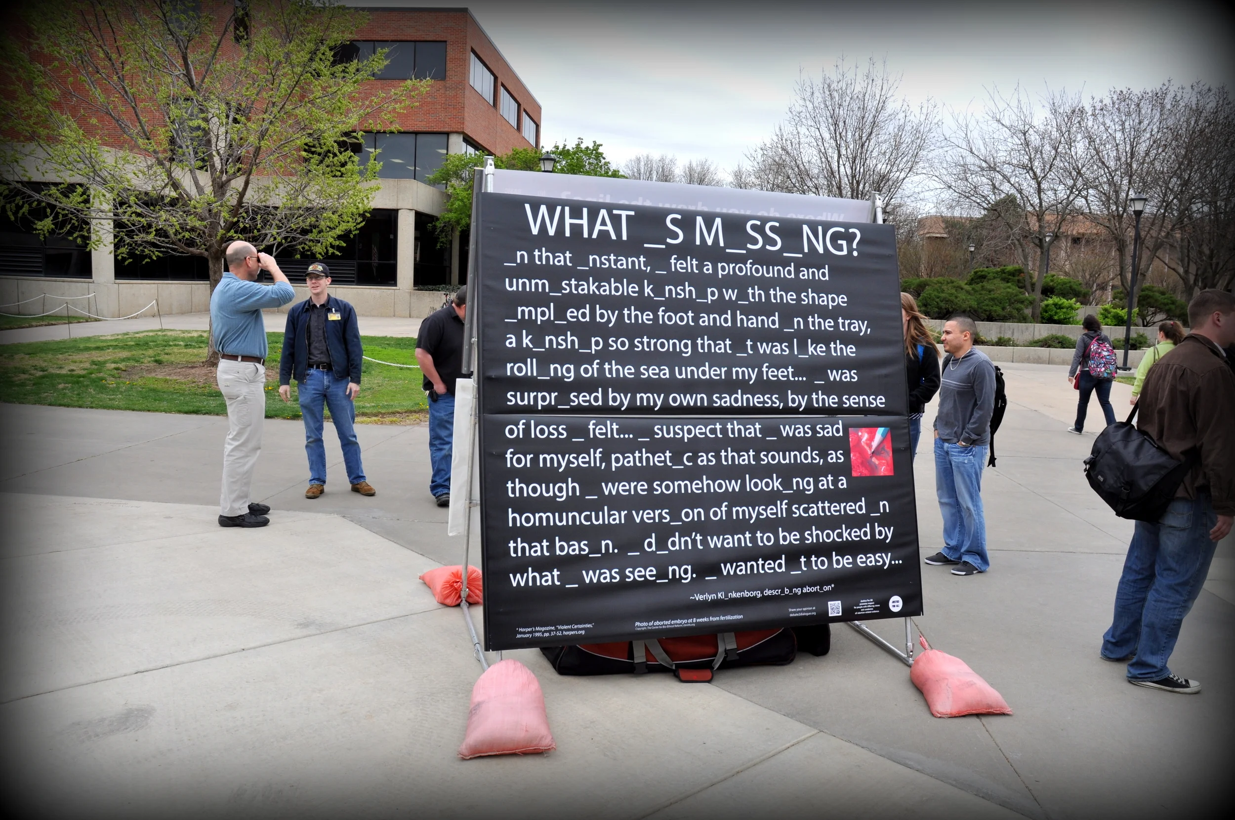 "What _s M_ss_ng?" at Wichita State University, April 2013