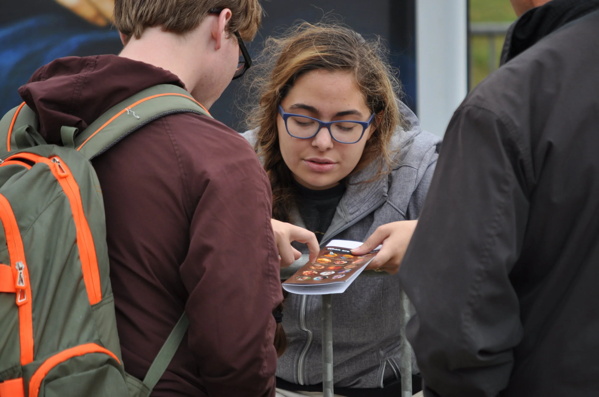 Clare Lavergne discusses the value of the unborn child with a student at Oklahoma State University, while a deacon from a local Catholic parish listens in. Clare is raising support to work with JFA again in Spring 2017. You can support her work with JFA by making a donation here (look for the Intern Scholarship Fund or put Clare's name in the notes).