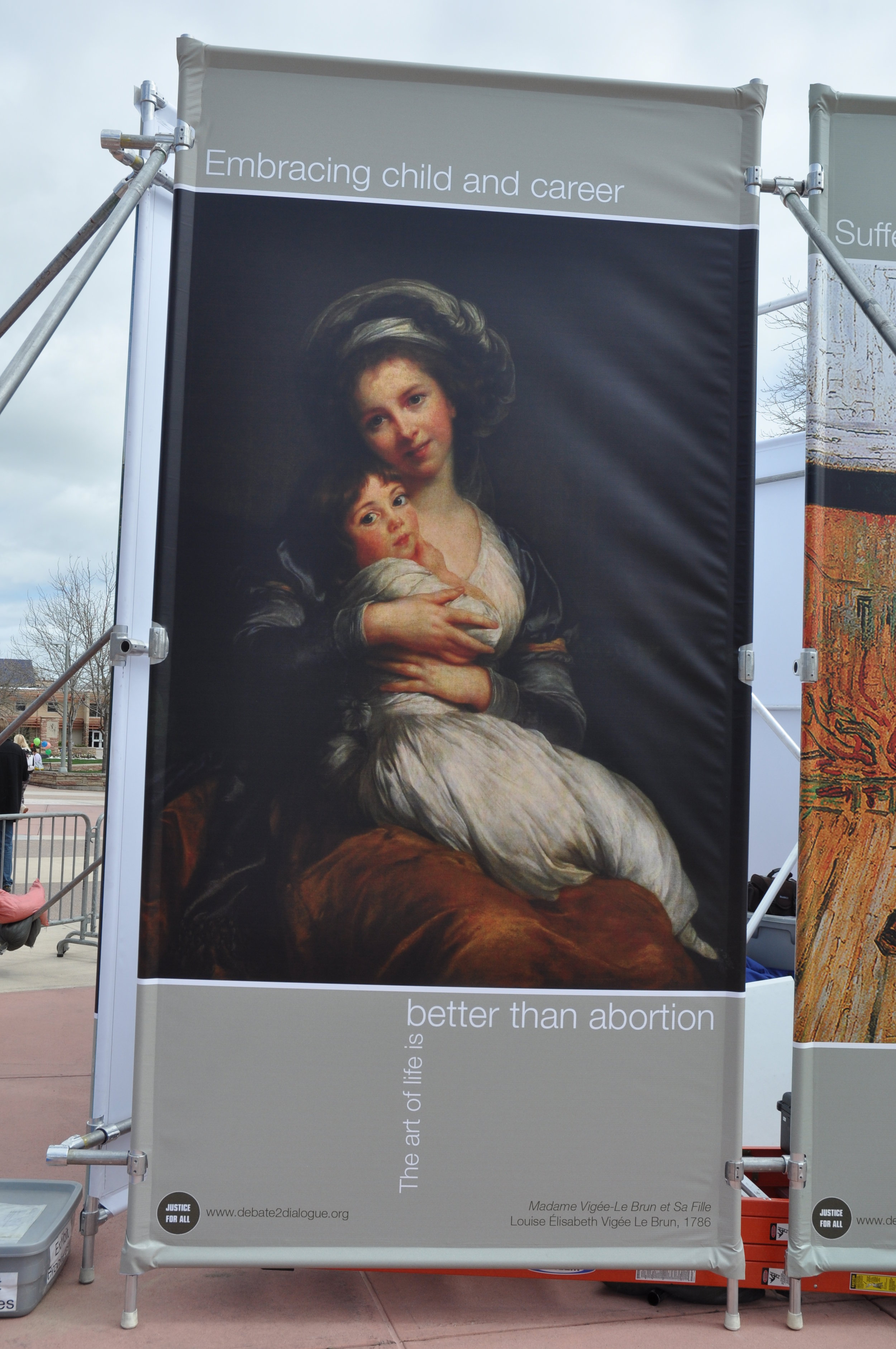 Panel from JFA’s Art of Life Exhibit (Image: Madame Vigée-Le Brun et Sa Fille, by Louise Élisabeth Vigée Le Brun, France, 1786; More information: Art of Life web page )