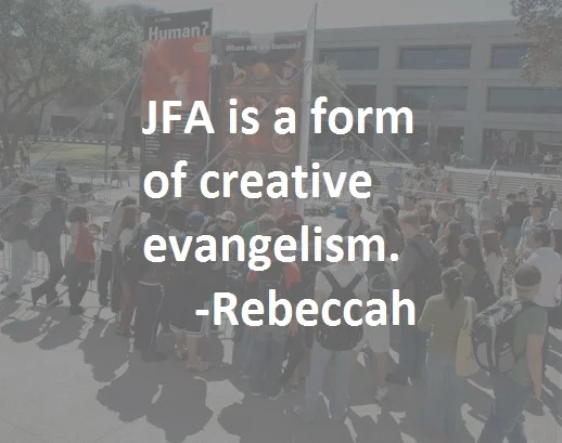 JFA is a form of creative evangelism. - Rebeccah Pedrick, JFA Mission Trip Reflection, 2005