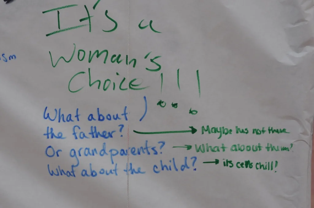 A Free Speech Board comment from the Colorado State University Stop and Think outreach. View more photos from the CSU April 2017 event by clicking here.