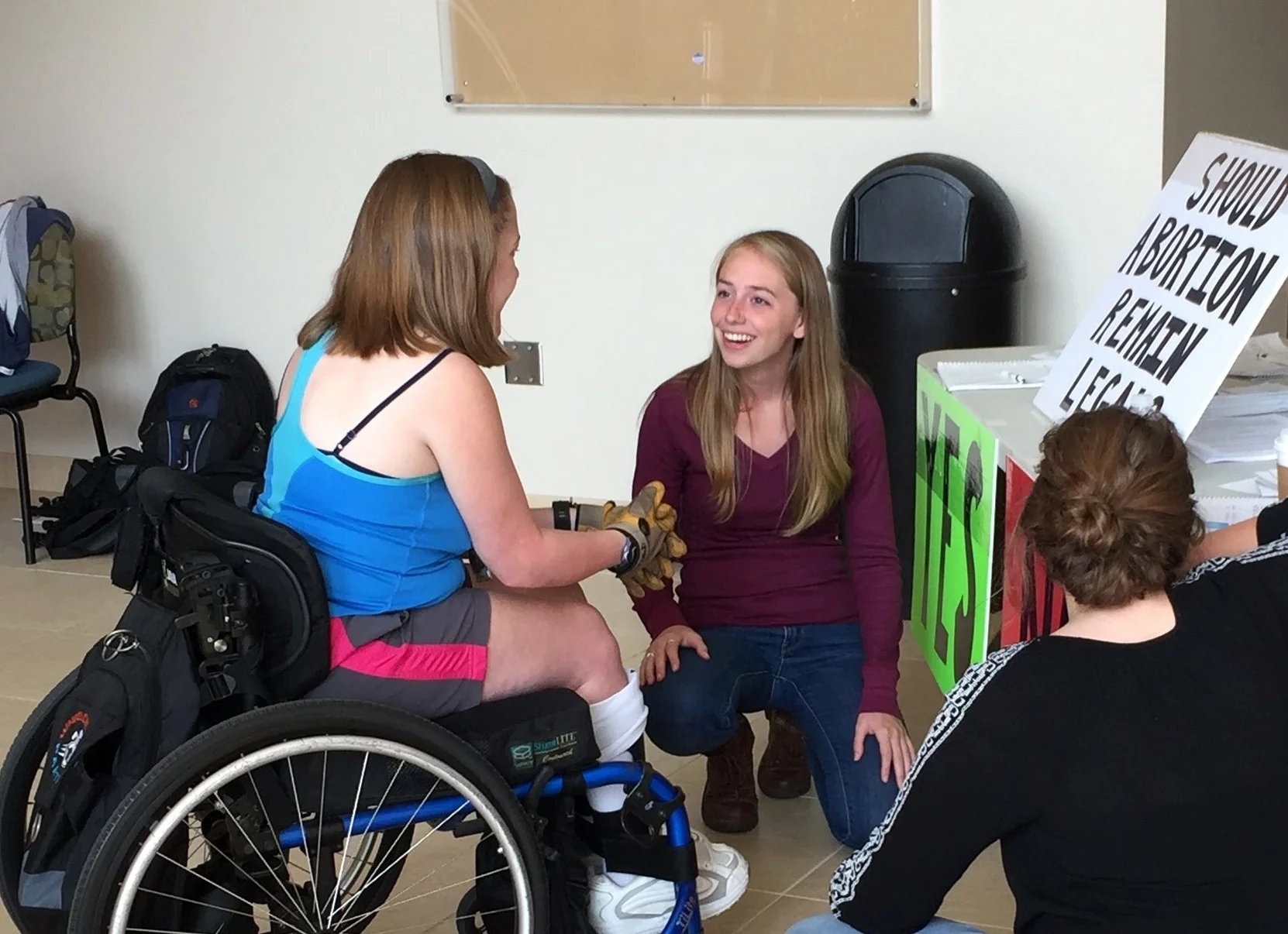 Susanna Buckley (middle) recently accepted a position to work for JFA in Washington D.C.