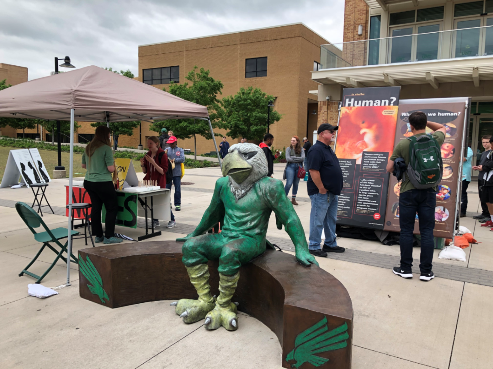 Our staff and volunteers had lots of great conversations at the University of North Texas this spring.