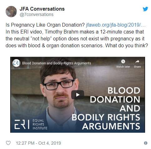 Click above to see Tim’s video and explore all JFA’s Conversation Starters on Twitter .