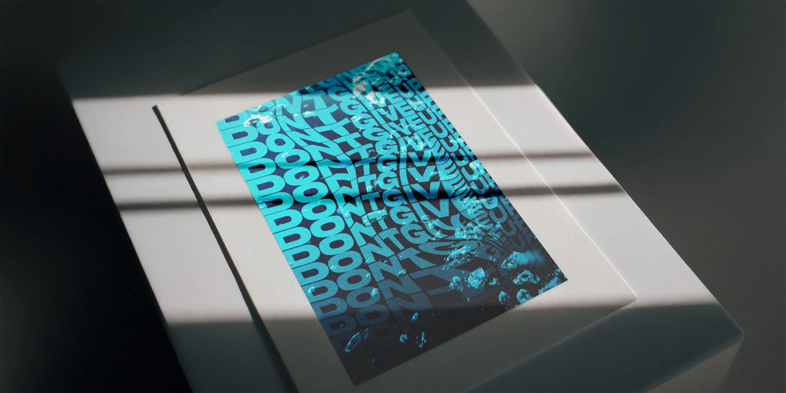  This is an exploratory project utilizing typography for inspirational and impactful messaging. The aim was to inspire the viewer to be proactive and productive in their time and pursuits. 