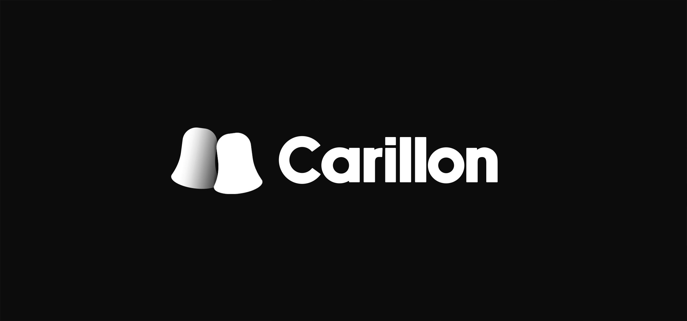  Carillon Definition: a set of bells in a tower, played using a keyboard or by an automatic mechanism similar to a piano roll.  Also a play on words: to go “caroling”   The brief was to create a logo and design for a new music streaming app.  