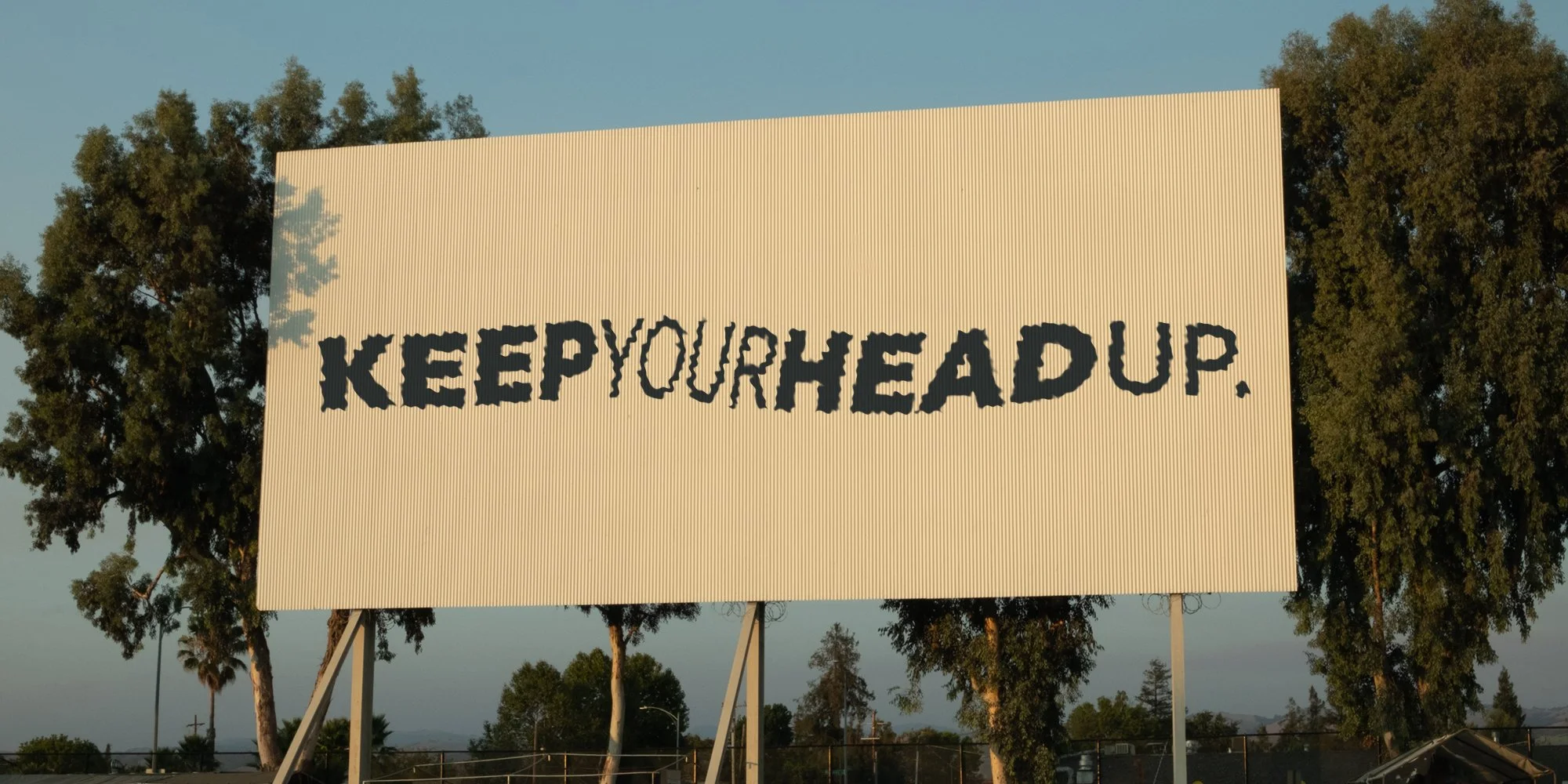  A billboard space not advertising a product, but sharing a message 