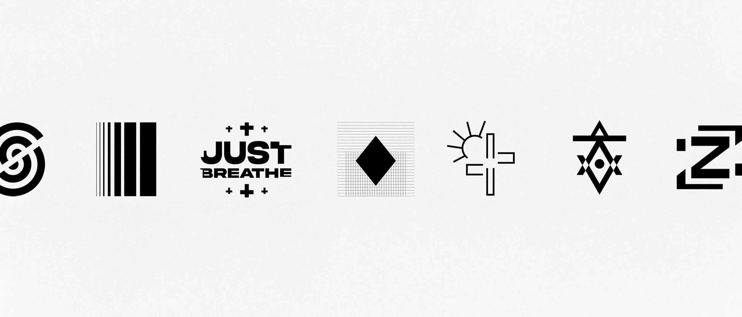  Produced icons and symbols as an exploratory practice session using basic shapes and lines 