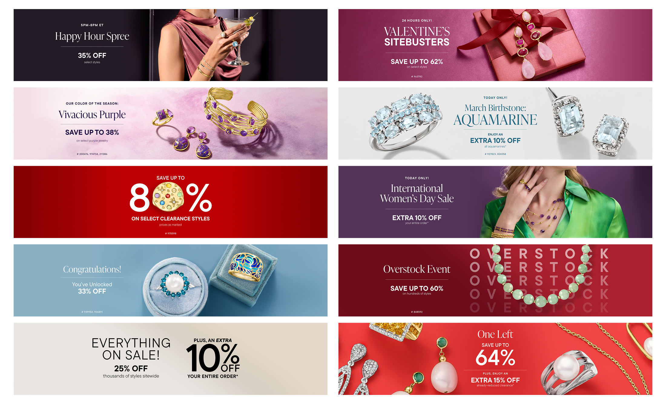  Product landing page banner designs based on specific sales 