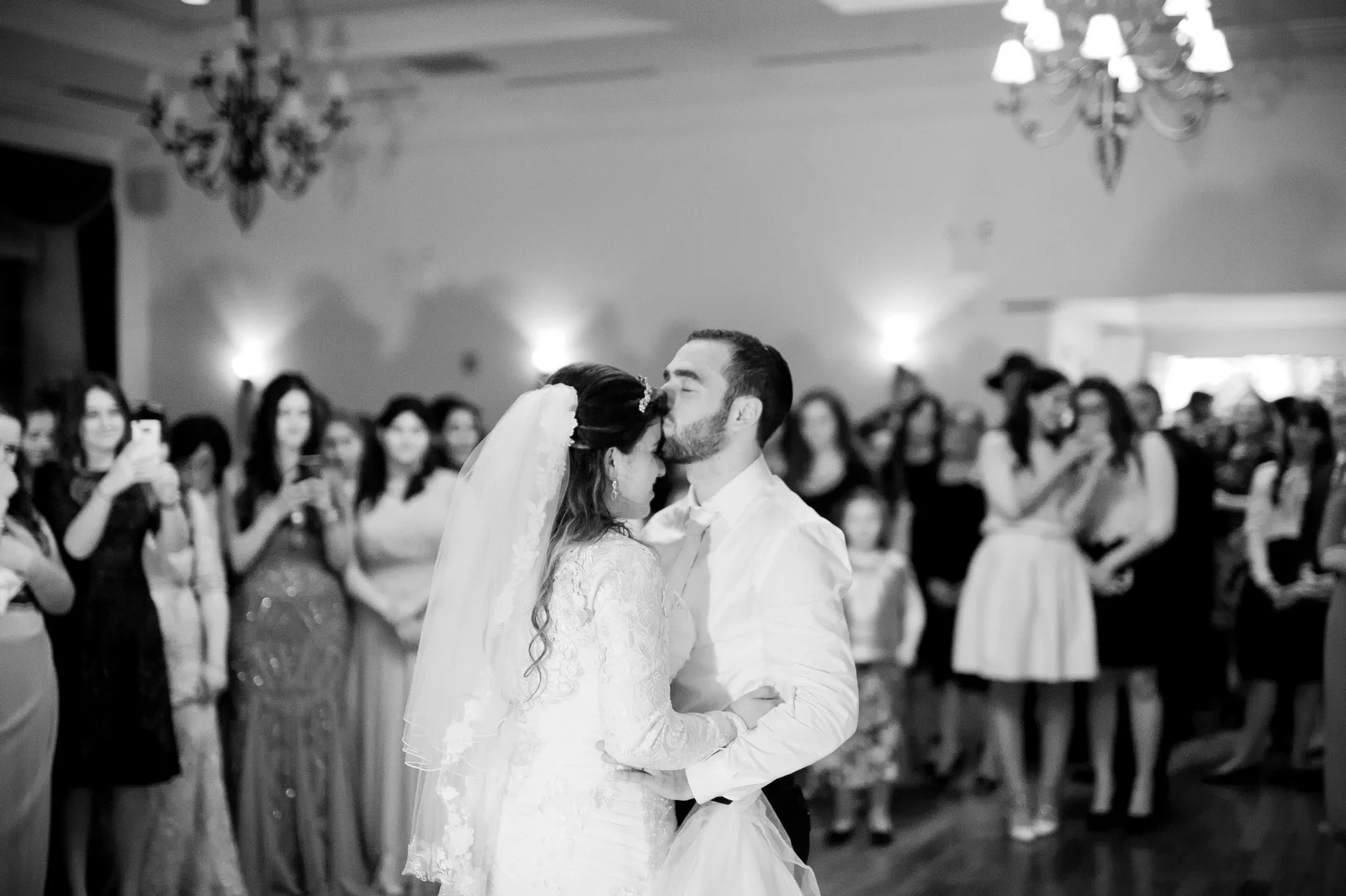 Orthodox Jewish Wedding, Dyker Beach Park and Golf Course, Brooklyn, New York, Photo by Chaim Schvarcz, First Dance, Bride and Groom